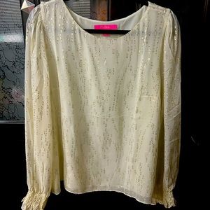 Lilly Pulitzer Idina Long Sleeve Silk